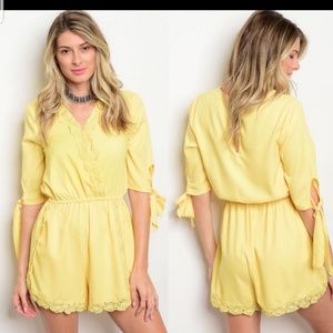 Adorable NWT Yellow Summer romper